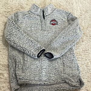 Ohio State fuzzy quarter zip